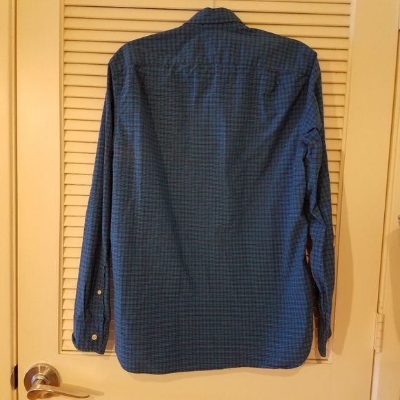 J CREW Men's Blue Plaid Button Dress Shirt - Picture 2 of 3